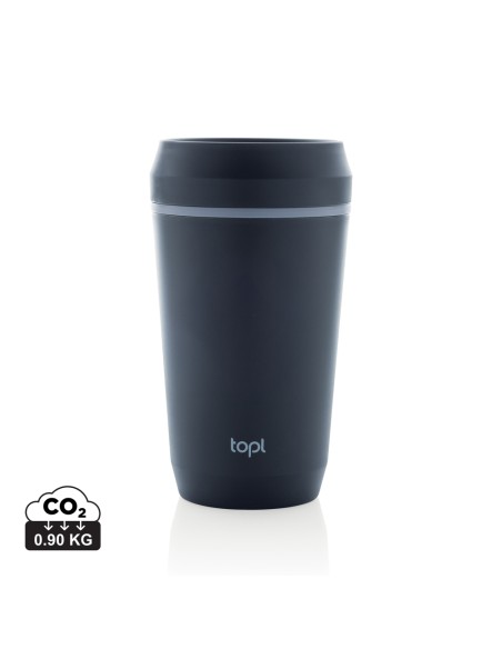 Bicchiere Topl in rPlastica con tappo 360 brevettato 354ml