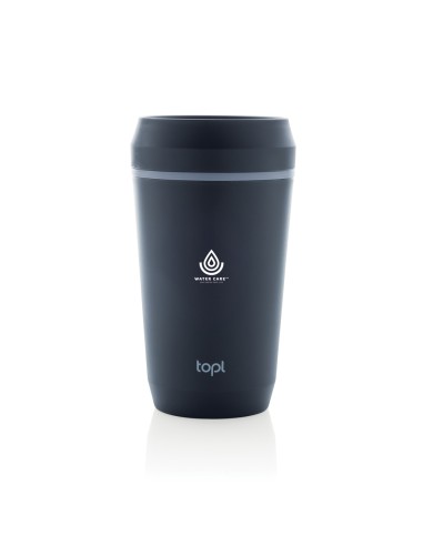 Bicchiere Topl in rPlastica con tappo 360 brevettato 354ml