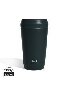 Bicchiere Topl in rAcciaio con tappo 360 brevettato 354ml