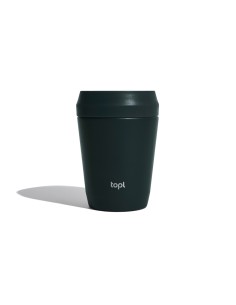 Bicchiere Topl in rAcciaio con tappo 360 brevettato 235ml