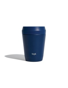 Bicchiere Topl in rAcciaio con tappo 360 brevettato 235ml