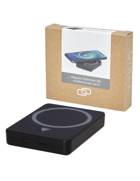 Power bank wireless magnetico da 5000 mAh 5 W Magclick