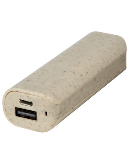 Power bank in paglia di grano da 1200 mAh Yoko