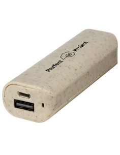 Power bank in paglia di grano da 1200 mAh Yoko
