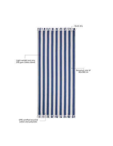 Asciugamano da hammam VINGA Ornos GRS