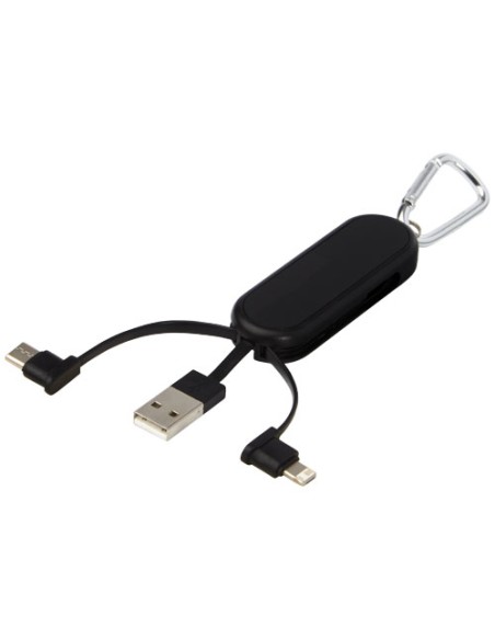 Doppio cavo di ricarica luminoso con moschettone Gleam