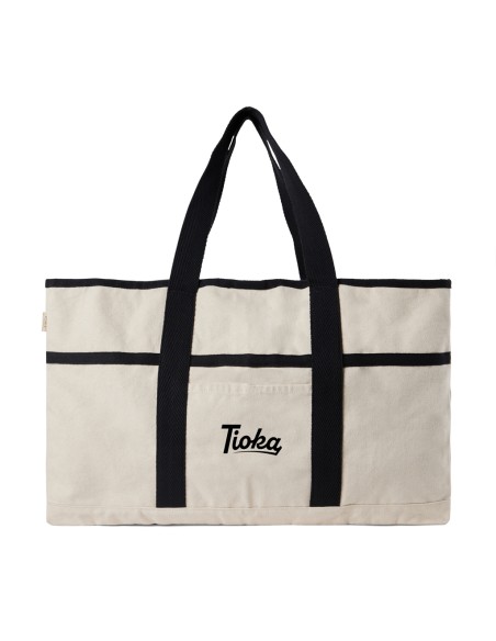 Borsa spiaggia VINGA Volonne in tela riciclata AWARE™