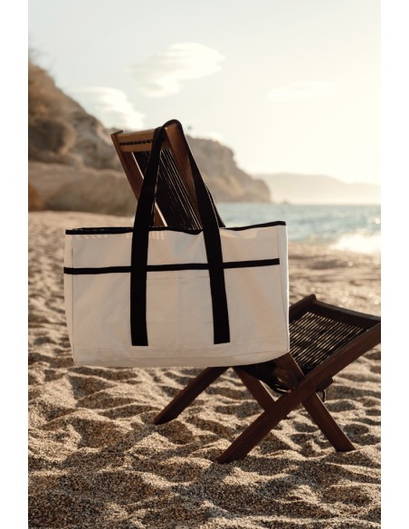 Borsa spiaggia VINGA Volonne in tela riciclata AWARE™