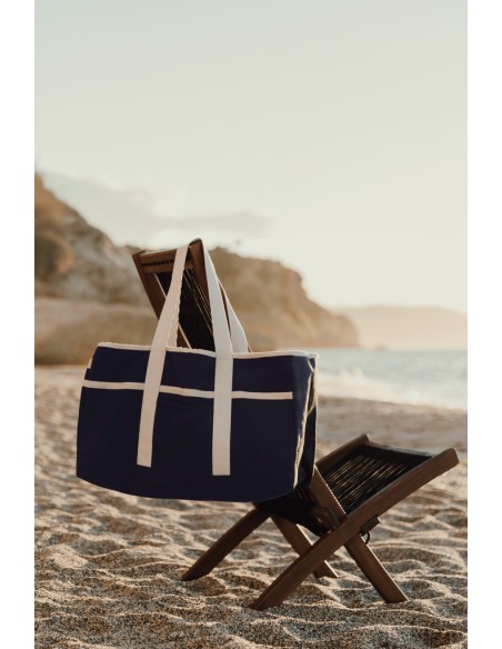 Borsa spiaggia VINGA Volonne in tela riciclata AWARE™