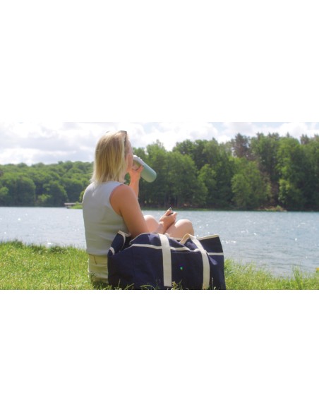 Borsa spiaggia VINGA Volonne in tela riciclata AWARE™