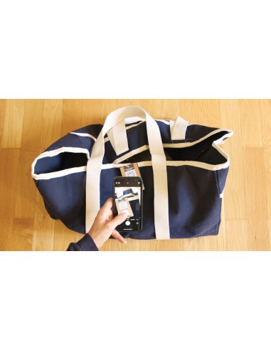 Borsa spiaggia VINGA Volonne in tela riciclata AWARE™