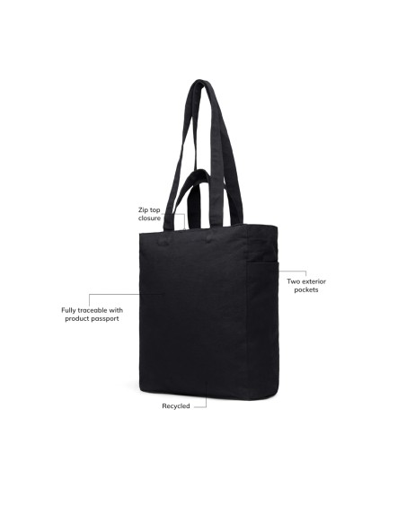 VINGA Hilo AWARE™ borsa con zip in tela riciclata