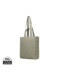 Shopper con cerniera VINGA Hilo in rCotone canvas