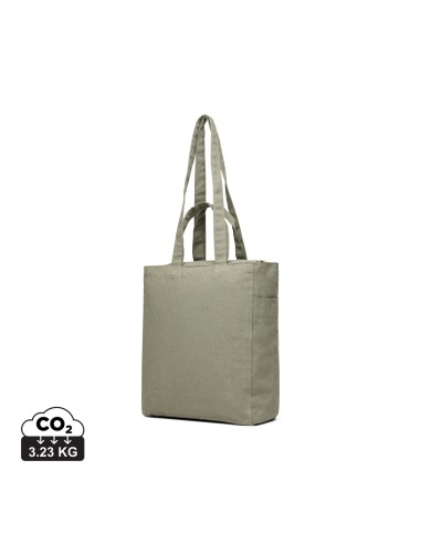 Shopper con cerniera VINGA Hilo in rCotone canvas