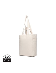 Shopper con cerniera VINGA Hilo in rCotone canvas