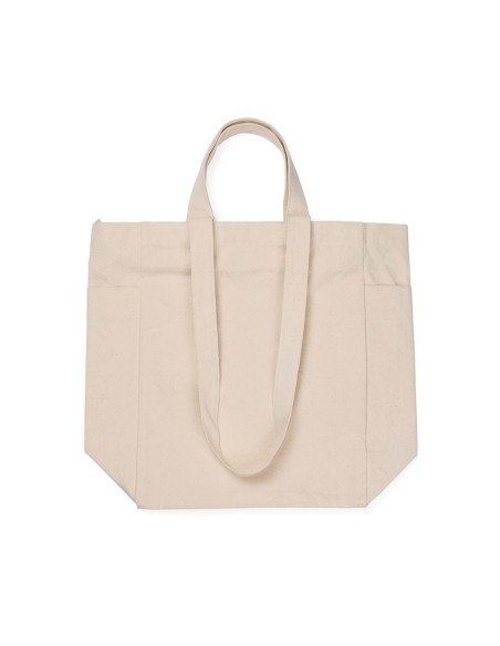Shopper con cerniera VINGA Hilo in rCotone canvas