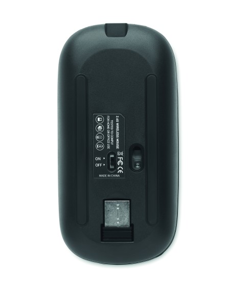 Mouse wireless ricaricabile