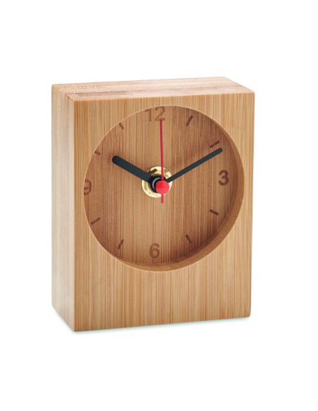 Orologio da tavolo in bambù