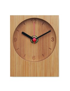 Orologio da tavolo in bambù