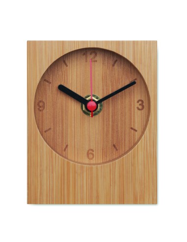 Orologio da tavolo in bambù