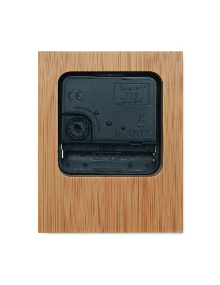 Orologio da tavolo in bambù