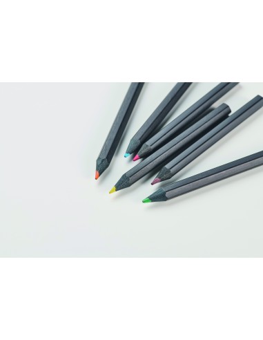 Set 6 matite colorate nere