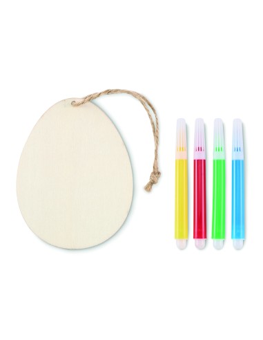 Set per dipingere le uova in legno