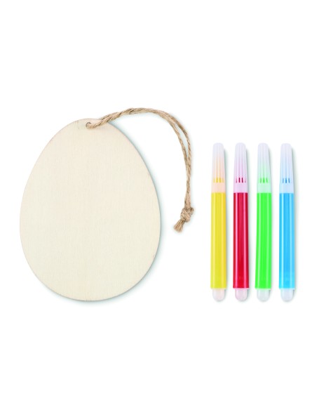 Set per dipingere le uova in legno