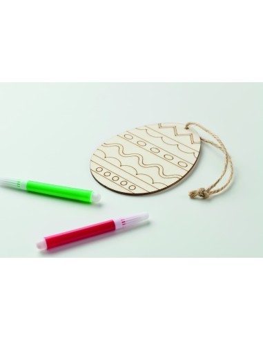 Set per dipingere le uova in legno