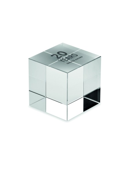 Premio cubo in vetro