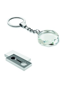 Portachiavi rotondo in vetro