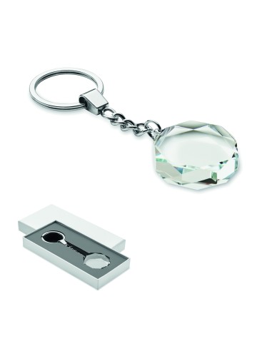 Portachiavi rotondo in vetro