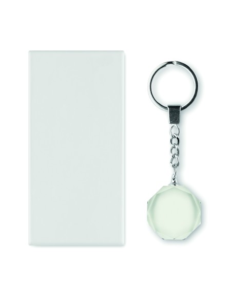 Portachiavi rotondo in vetro