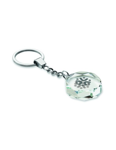 Portachiavi rotondo in vetro