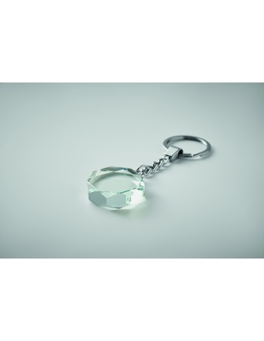 Portachiavi rotondo in vetro