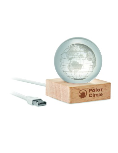 Palla di vetro a globo LED