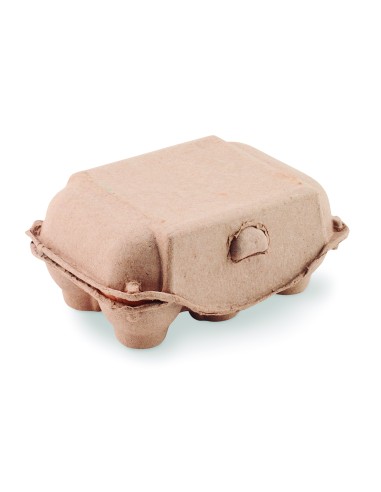 6 uova di gesso in scatola