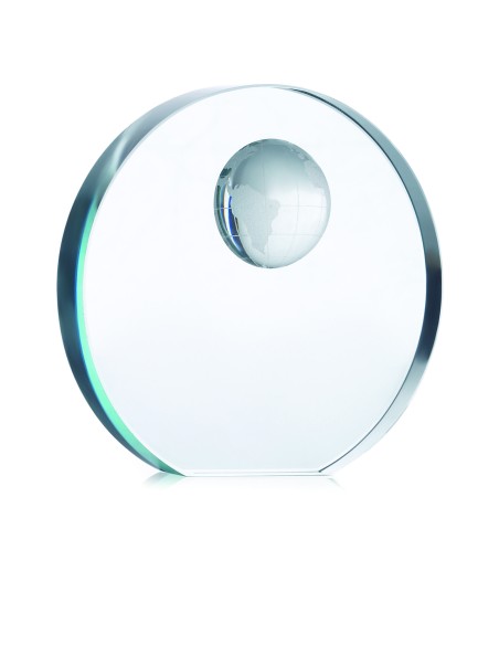 Fermacarte in vetro rotondo