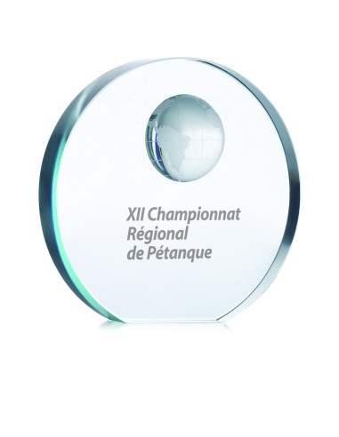 Fermacarte in vetro rotondo