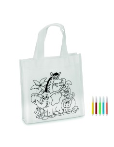 Mini borsa shopper da colorare