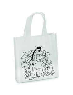 Mini borsa shopper da colorare