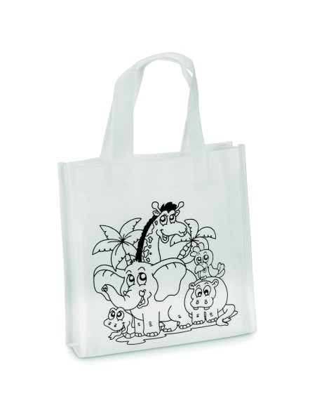 Mini borsa shopper da colorare