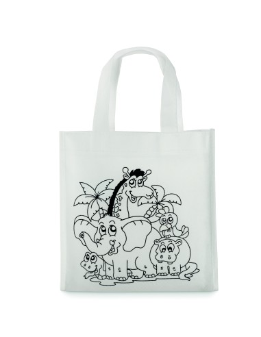 Mini borsa shopper da colorare