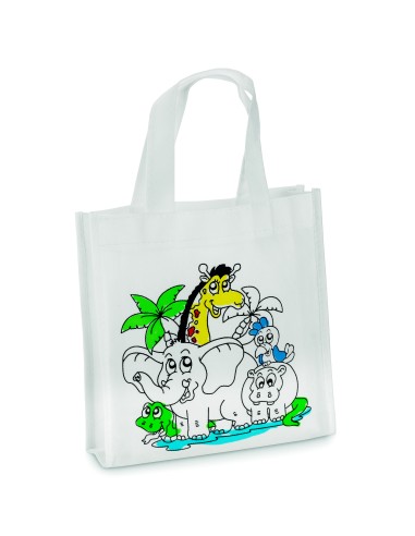 Mini borsa shopper da colorare