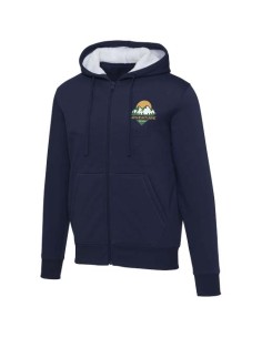 Felpa con cappuccio e zip intera in sherpa Natron