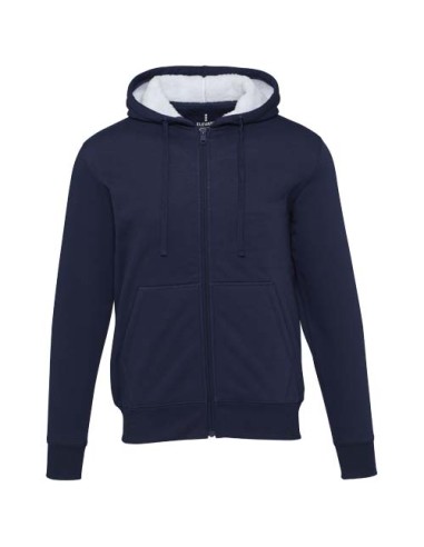 Felpa con cappuccio e zip intera in sherpa da 320 g/m² Natron