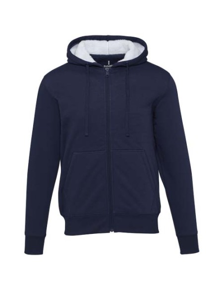 Felpa con cappuccio e zip intera in sherpa da 320 g/m² Natron