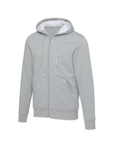 Felpa con cappuccio e zip intera in sherpa da 320 g/m² Natron