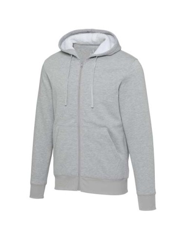 Felpa con cappuccio e zip intera in sherpa da 320 g/m² Natron