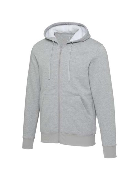 Felpa con cappuccio e zip intera in sherpa da 320 g/m² Natron
